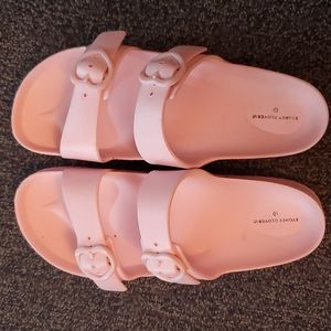 Target X Stoney Clover Lane Pink Heart Sandals Size 9